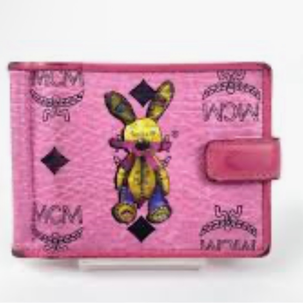 MCM Pink Key Holder with Bunny Design